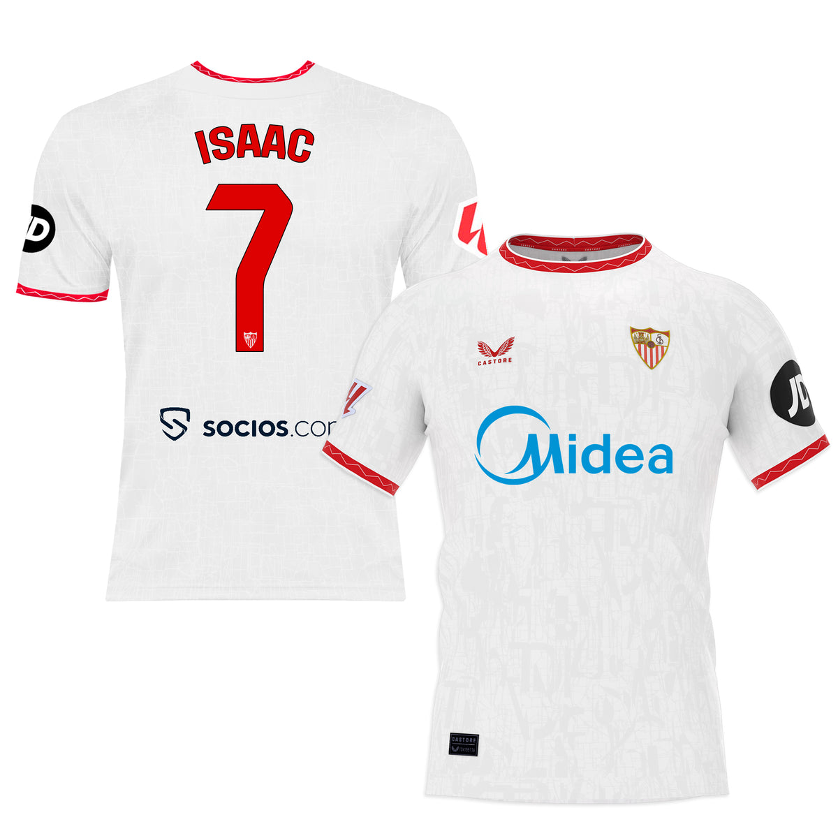 Isaac Camiseta 1ª blanca niño 24/25