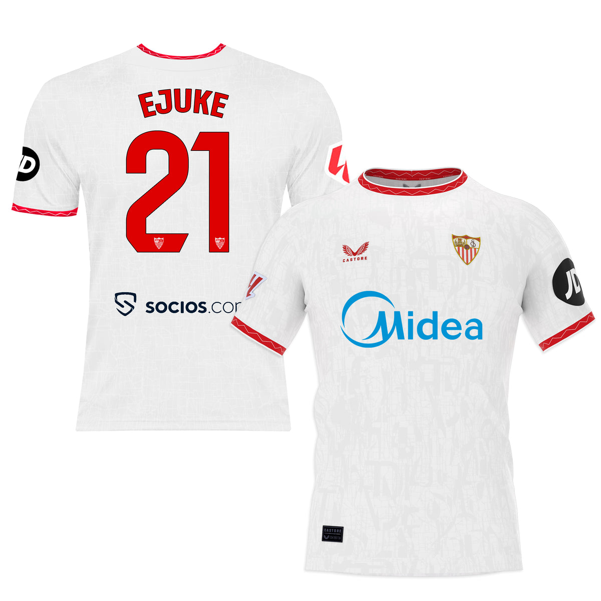 Ejuke Camiseta 1ª blanca niño 24/25