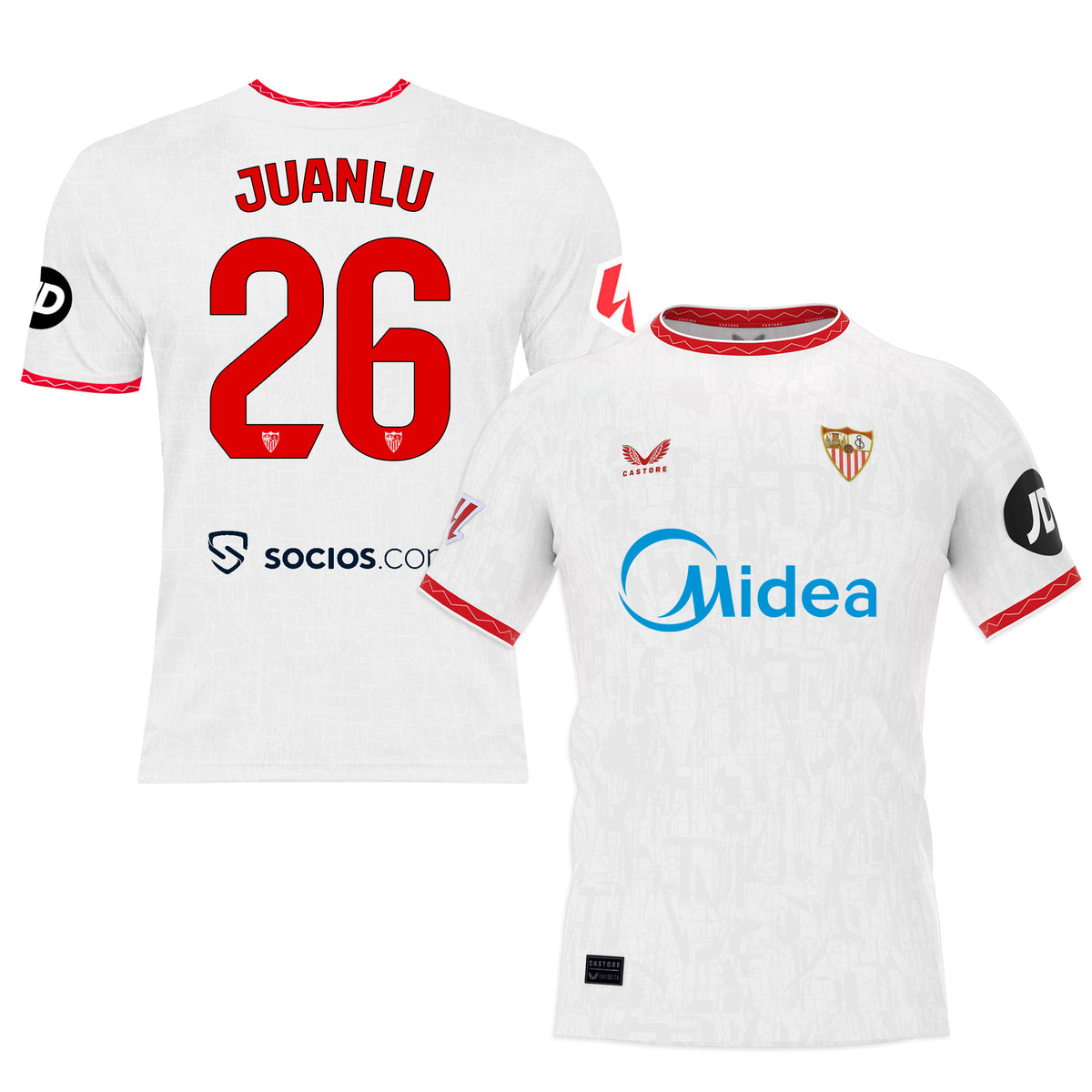 Juanlu Camiseta 1ª blanca niño 24/25