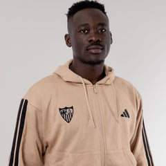 Sudadera adulto con capucha Sevilla FC 25/26 beige