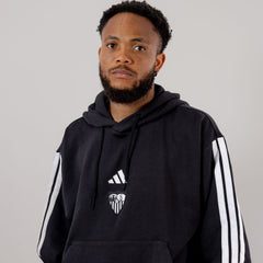 Sudadera adulto con capucha Sevilla FC 25/26 negra