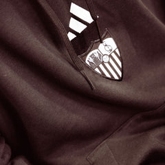 Sudadera adulto con capucha Sevilla FC 25/26 negra