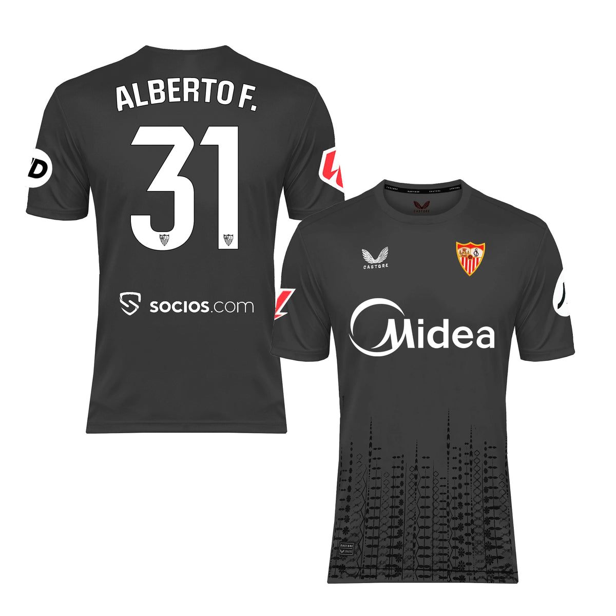 Alberto F. Camiseta 1ª portero niño gris 24/25