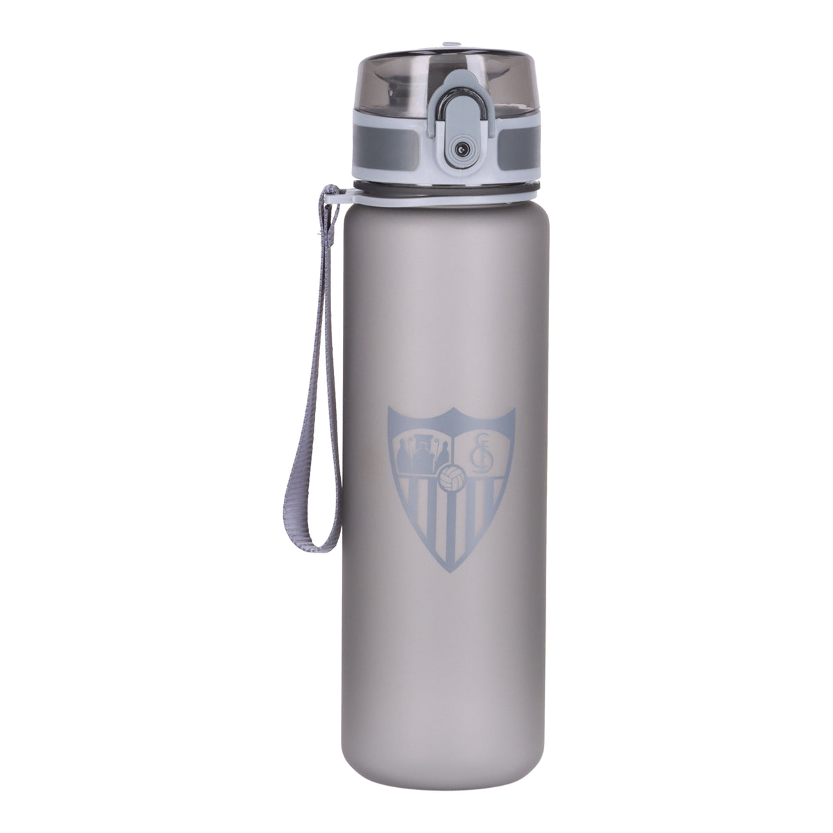 Botella deportiva gris