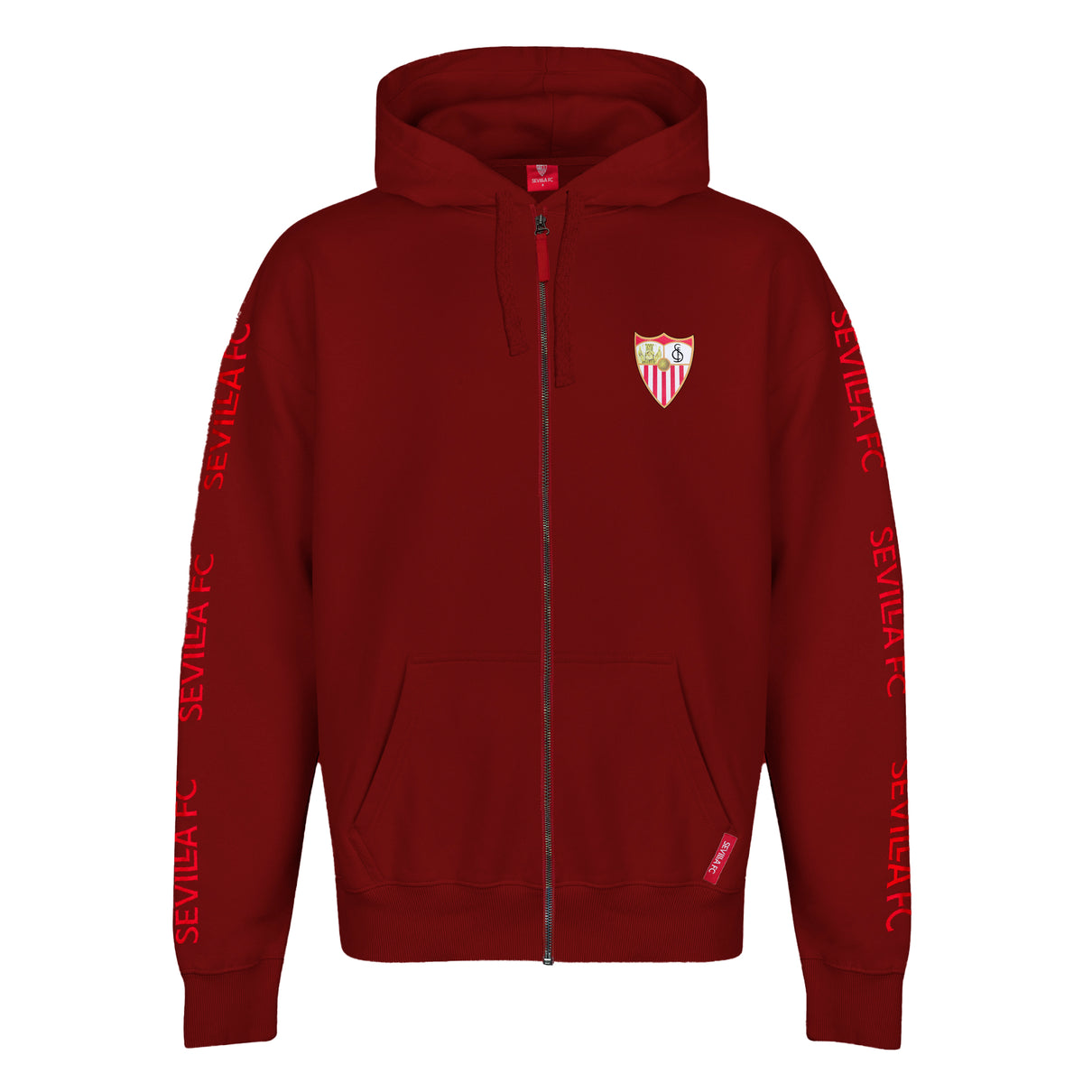 Sudadera granate escudo 24/25 Adulto