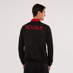Sudadera negra prematch adulto 25/26