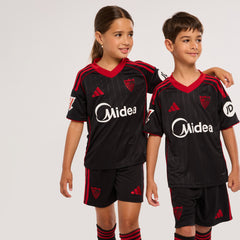 Camiseta niño 3ª Sevilla FC 25/26 negra