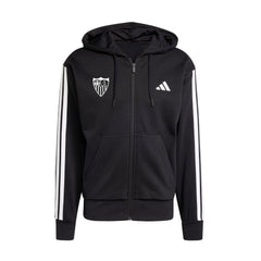 Sudadera adulto con capucha Sevilla FC 25/26 negra