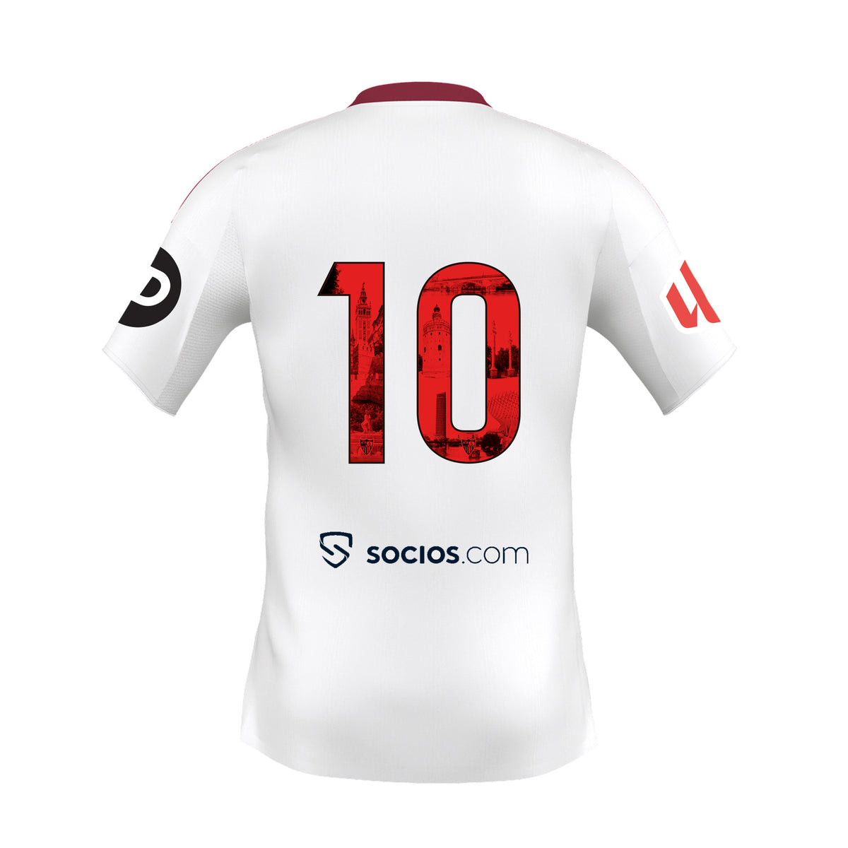 Camiseta dorsal ciudad de Sevilla Nº10 Adulto 1ª Sevilla FC 25/26