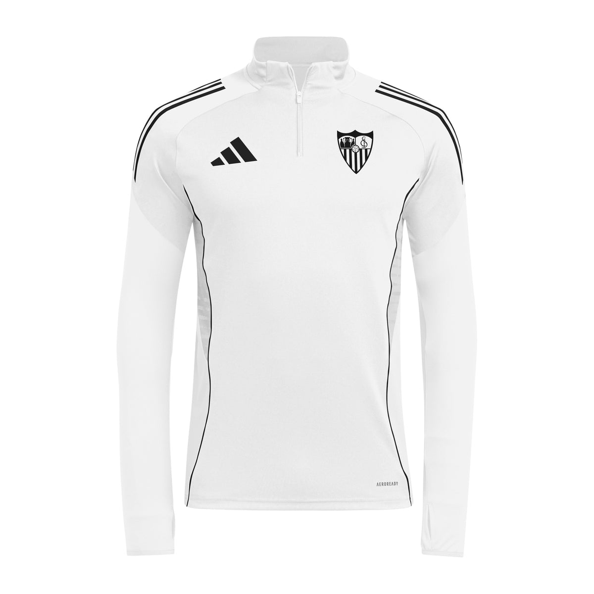 Sudadera adulto entrenamiento Sevilla FC 25/26 blanca