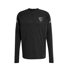 Sudadera adulto entrenamiento Sevilla FC 25/26 negra