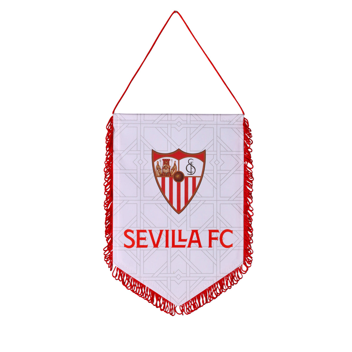 Banderín con trama y escudo