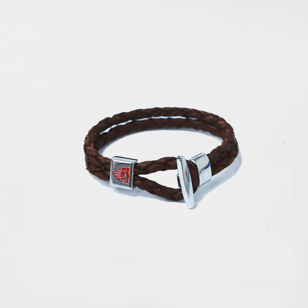 Pulsera cierre correílla marrón