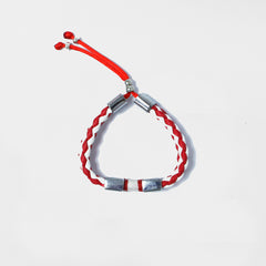 Pulsera trenza dos escudos