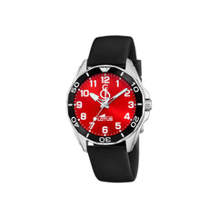 Reloj esfera roja cadete / mujer