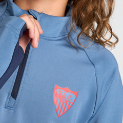 Sudadera celeste media cremallera entrenamiento niño 24/25