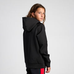 Sudadera negra con capucha entrenamiento niño 24/25