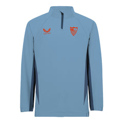 Sudadera celeste media cremallera entrenamiento adulto 24/25