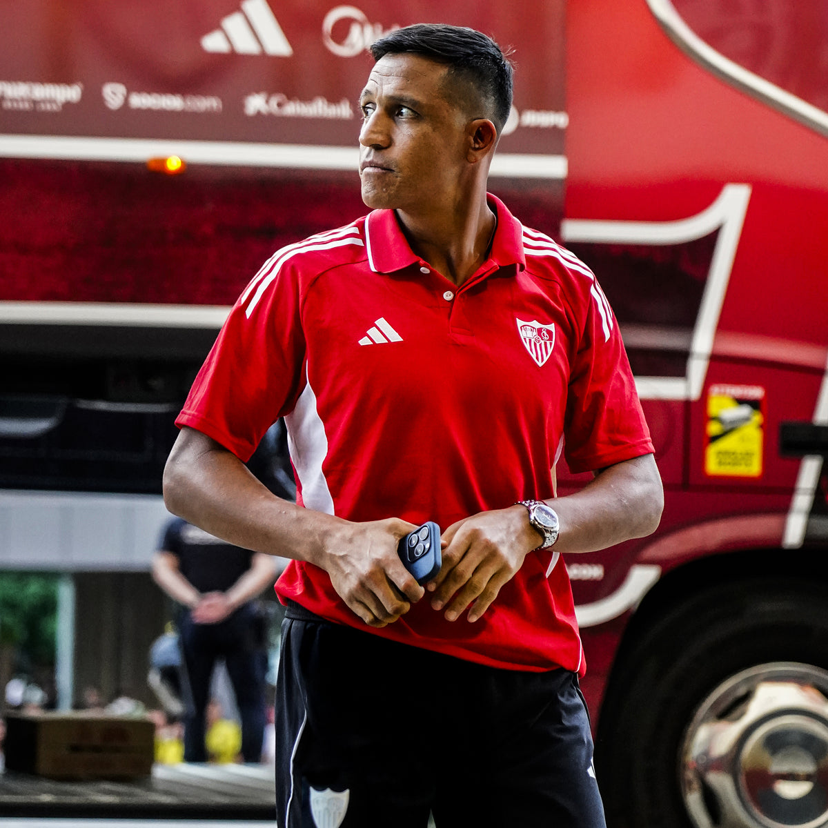 Polo adulto paseo Sevilla FC 25/26 rojo