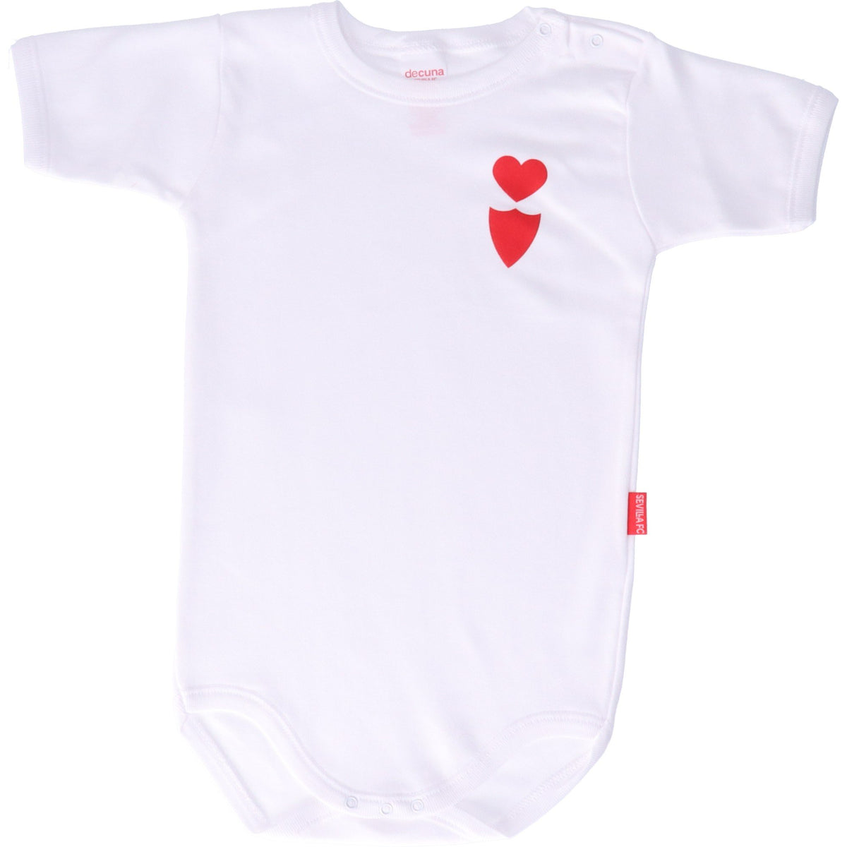 Body bebé blanco escudo corazón 2x1