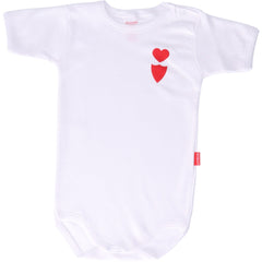 Body bebé blanco escudo corazón 2x1