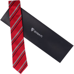 Corbata roja con rayas diagonales